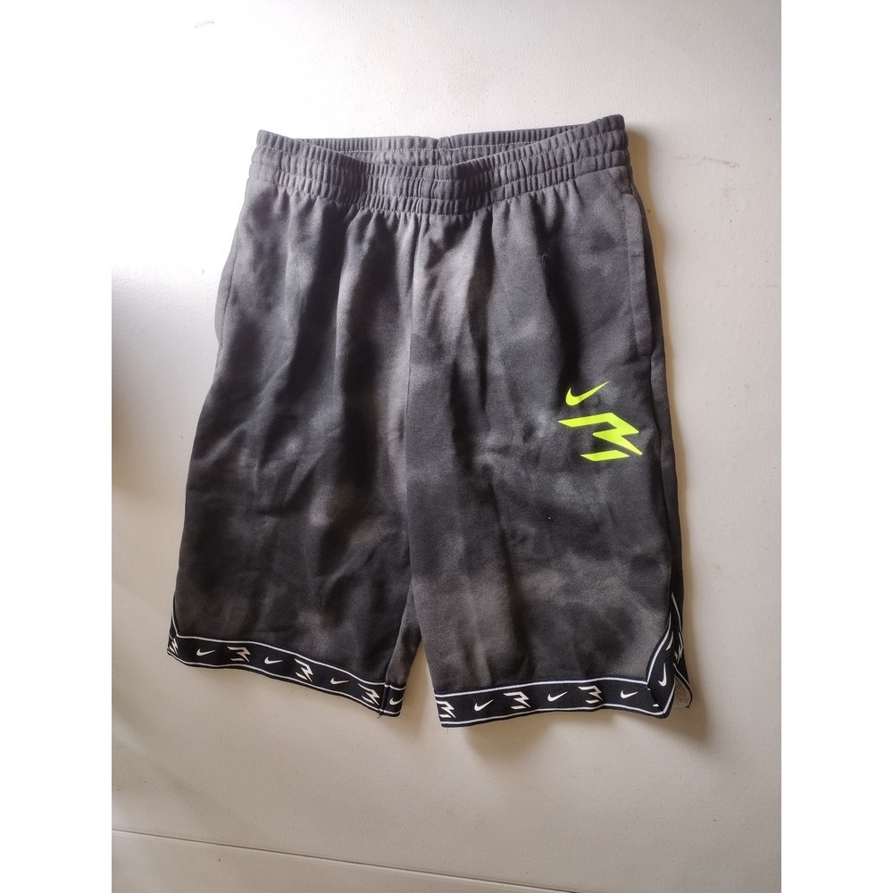 Nike Basketball Shorts‎ Gray Graphic Logo Kids L (12-13) Activewear